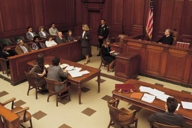 courtroom scene