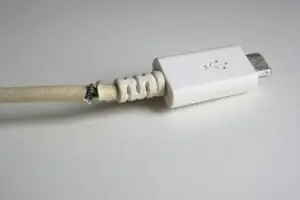 broken charger cable