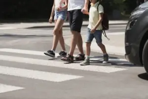 children crossing the street