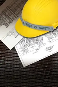 hard hat on workers comp docs