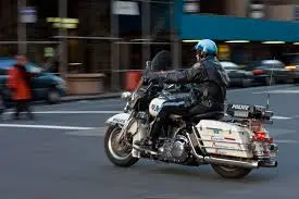 police motorcyclist