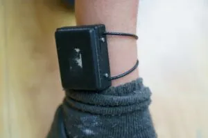 An example of an ankle monitor used to track the whereabouts of a person. You may get electronic monitoring instead of jail.