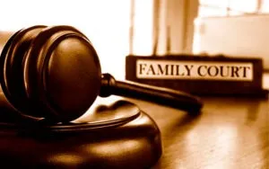 family court judges gavel on a table