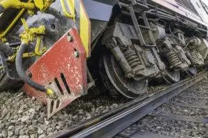 A de railed cargo train