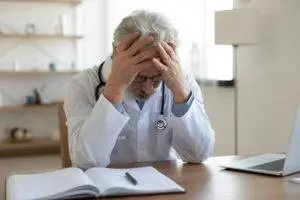 doctor distraught over medical error