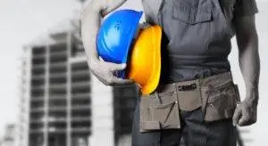 worker with hardhats
