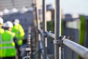 In Focus Scaffolding And Construction Workers