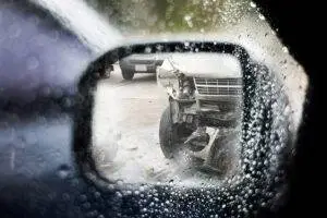 Truck Accident In Side Mirror