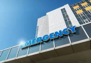 emergency room sign for catastrophic injuries