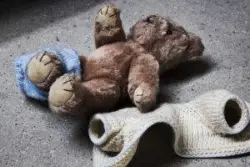 Contact a sexual abuse attorney in Passaic if you were abused as a child, like this image of a stripped teddy bear.