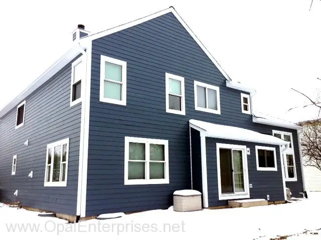 Blue Hardie Siding in Naperville