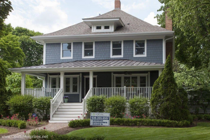 Cape Cod Style Home with Shingle Siding in Naperville #OpalCurbAppeal #OpalEnterprises