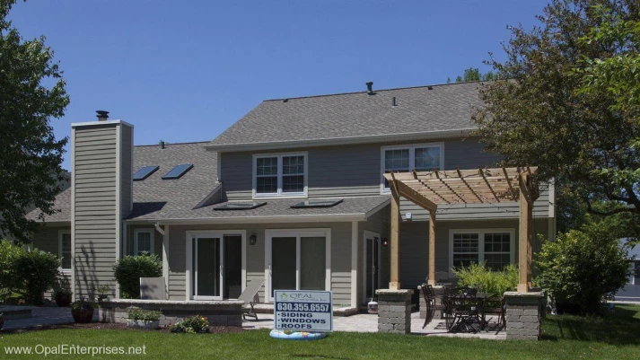 Backyard view of Naperville Home renovated by Opal Enterprises