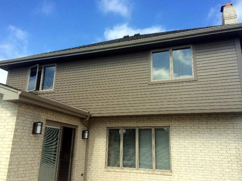 Patio view of home with new James Hardie Siding