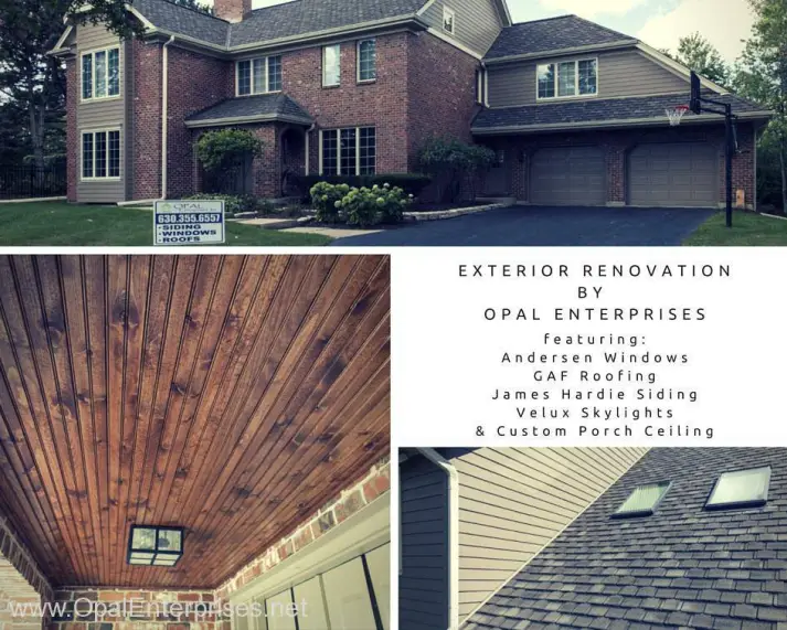 Exterior Renovation in Burr Ridge Illinois by Opal Enterprises #OpalCurbAppeal