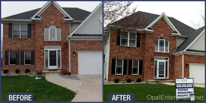 Batavia window replacement - before & after