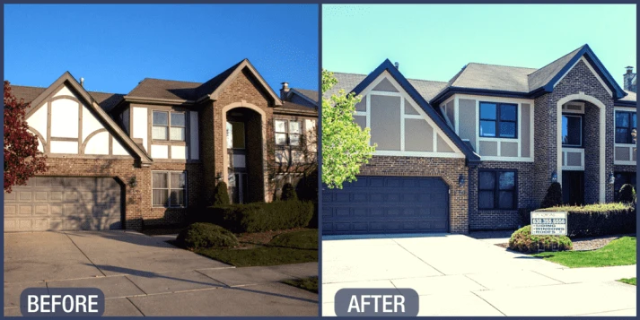 Before and After window replacement in Orland Park