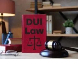 DUI law book about driving under intoxication