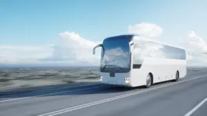 bus on the road