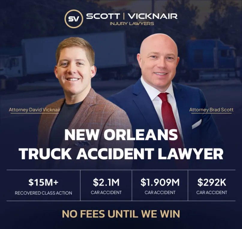 New Orleans Truck Accident Lawyer Scott Vicknair