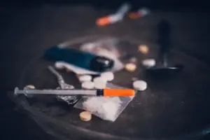 close up of various drug paraphernalia