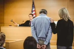 judge sentences defendant-in-court