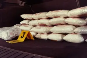 large quantity of drug cargo in truck bed