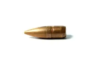 a bullet on a white background