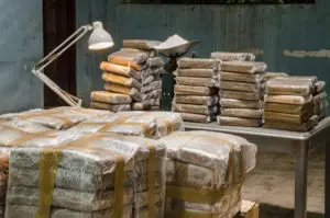 warehouse with illegal drugs