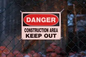 construction area sign