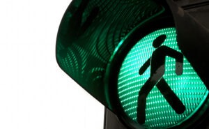 green walk light