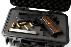 Automatic gun and bullets in a hard case. Can a Small Business Keep a Firearm in California?
