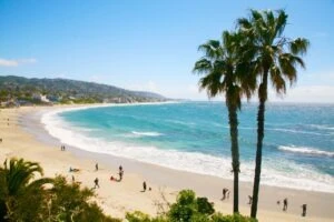 People can spend time on the beach in California without worrying about their safety when citizens adhere to the process for purchasing guns legally.