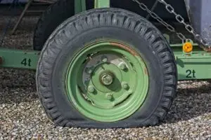 Truck Tire Blowout Accident