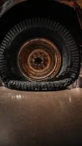 Truck Tire Blow-Out