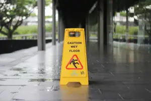 Caution Wet Floor Sign - Beware of Slip And Fall
