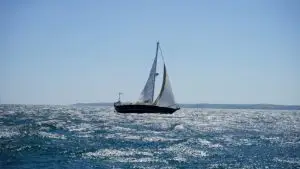 A sailboat off Florida’s Gulf coast.