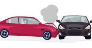 side-impact car accident vector