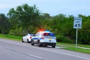 police pull vehicle over