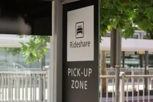 rideshare pick-up sign
