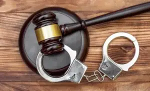 Handcuffs and Judge hammer