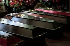 coffins-in-a-funeral-home