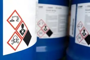 warning labels on hazardous materials