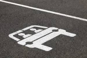carpooling sign on road
