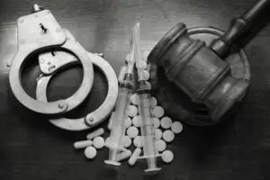 detroit-drug-crime-case-gavel-pills-and-syringes
