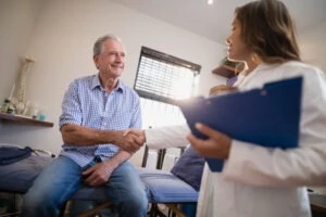 doctor helps man after lansing semi truck accident