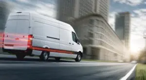 delivery-truck-speeds-through-city-risking-accident
