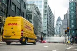 We can help you if a DHL truck like this one hits you.