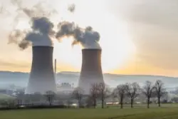 Cooling,towers,of,a,nuclear,power,plant,in,the,back